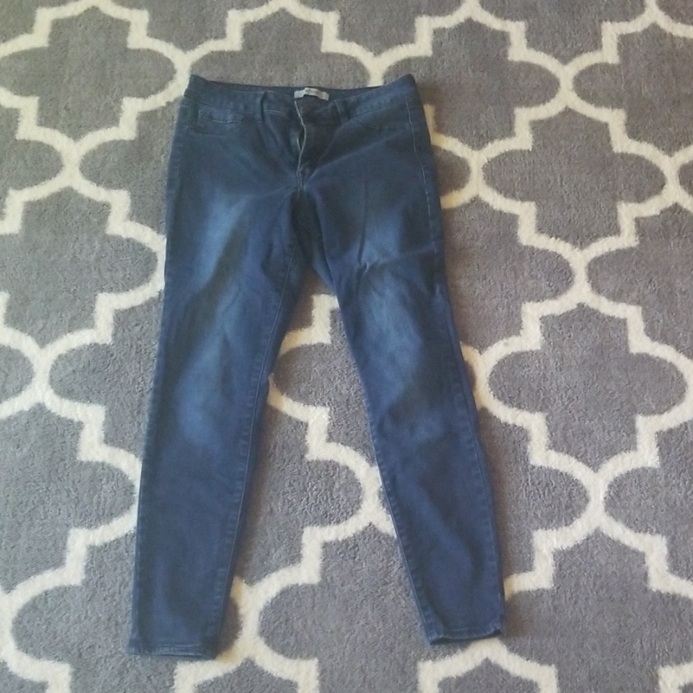 High rise skinny jeans